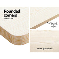 Artiss Standing Desk Motorised Sit Stand Desks White Oak 120CM Furniture Kings Warehouse