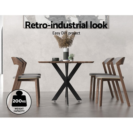 Artiss Starburst Table Legs Coffee Dining Table Legs DIY Metal Leg 120X68cm End of Year Clearance Sale Kings Warehouse