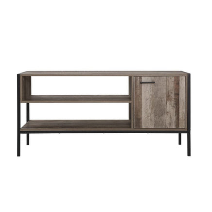 Artiss TV Cabinet Entertainment Unit Stand Storage Wood Industrial Rustic 124cm Furniture Kings Warehouse
