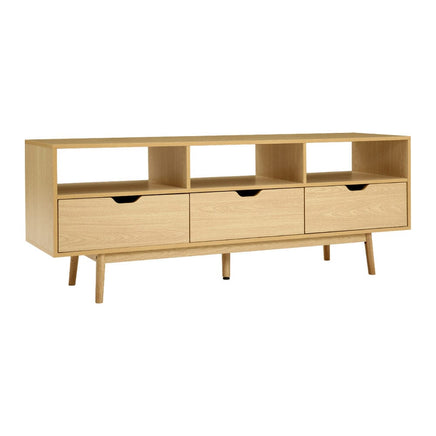 Artiss Wooden Scandinavian Entertainment Unit - Natural Furniture Kings Warehouse