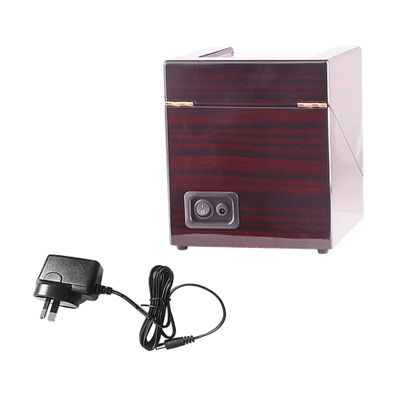 Automatic Dual Watch Winder Wood Display Box Case Motor Rotation Storage Home & Garden Kings Warehouse