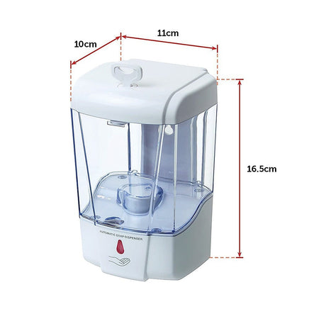 Automatic Liquid Soap/Alcohol Sanitizer Dispenser 700ML Hands-Free Sensor Wall Home & Garden Kings Warehouse