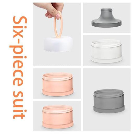 Baby Formula Milk Powder Snack Stackable 4 Layers Dispenser Container Infant Toddler Pink Blue Baby & Kids Kings Warehouse