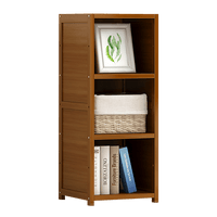 Bamboo Adjustable 3-Shelf Bookcase – Display Storage Rack Stand for Living Room, Bedroom, Office or Home Décor Furniture Kings Warehouse