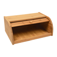 Bamboo Bread Bin Storage Box Kitchen Loaf Pastry Container Home & Garden Kings Warehouse
