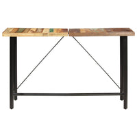 Bar Table 180x70x107 cm Solid Reclaimed Wood Kings Warehouse 