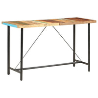 Bar Table 180x70x107 cm Solid Reclaimed Wood Kings Warehouse 