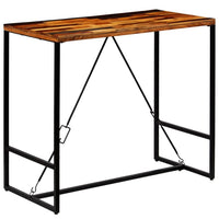 Bar Table Solid Reclaimed Wood 120x60x106 cm Kings Warehouse 