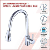 Basin Mixer Tap Faucet -Kitchen Laundry Bathroom Sink Kings Warehouse