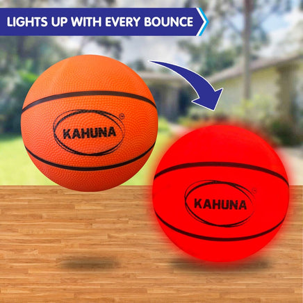 Basketball L.e.d Glow Light Up Trampoline Ball Kings Warehouse