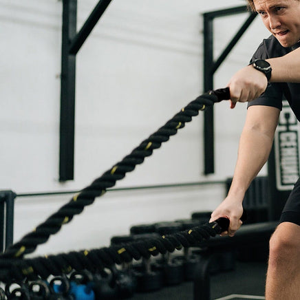 Battle Rope Dia 3.8cm x 9M length Poly Exercise Workout Strength Training Sports & Fitness Kings Warehouse