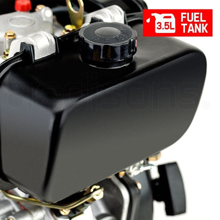 Baumr-AG 7HP DIESEL Stationary Engine 4 Stroke OHV Horizontal Shaft Motor Tools Kings Warehouse