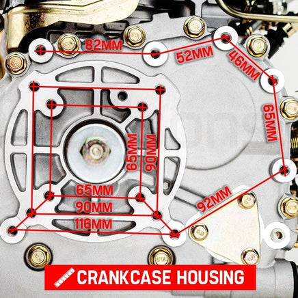 Baumr-AG 7HP DIESEL Stationary Engine 4 Stroke OHV Horizontal Shaft Motor Tools Kings Warehouse