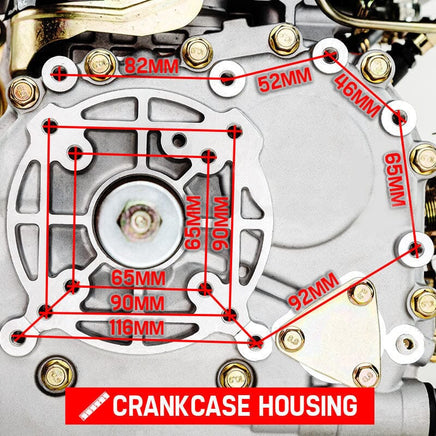 Baumr-AG 7HP DIESEL Stationary Engine 4 Stroke OHV Horizontal Shaft Motor Tools Kings Warehouse
