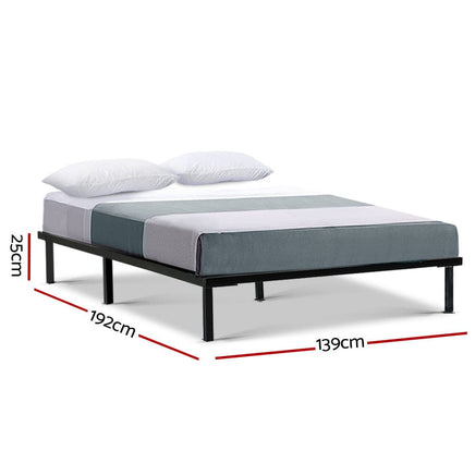 Bed Frame Double Size Metal Bed Frame TED Furniture Kings Warehouse