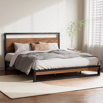 Bed Frame King Size Metal Bed Frame DANE Furniture Kings Warehouse