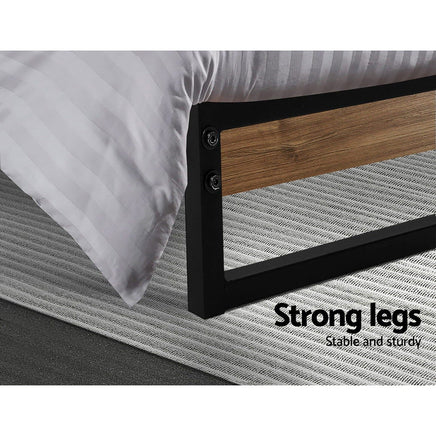 Bed Frame King Size Metal Bed Frame DANE Furniture Kings Warehouse