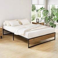 Bed Frame Metal Bed Frame Bed Base OSLO - Double Furniture Kings Warehouse