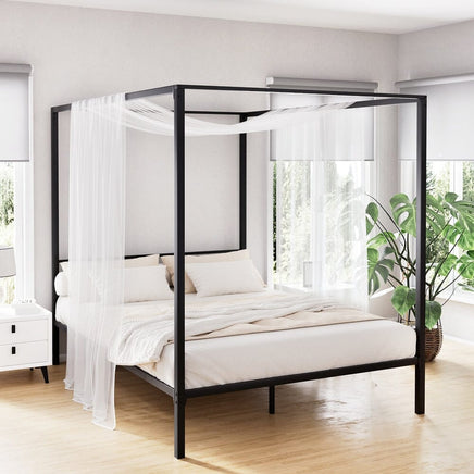 Bed Frame Queen Size Metal Bed Frame POCHY Furniture Kings Warehouse