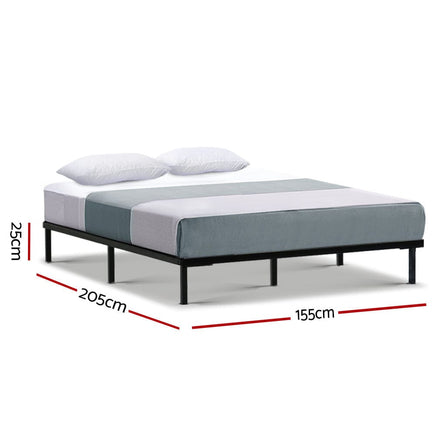 Bed Frame Queen Size Metal Bed Frame TED Furniture Kings Warehouse