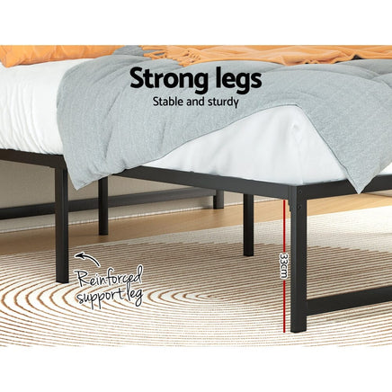 Bed Frame Queen Size Metal Bed Frame TINO Furniture Kings Warehouse