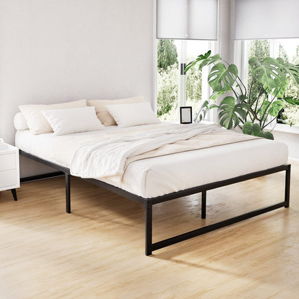 Bed Frame Queen Size Metal Bed Frame TINO Furniture Kings Warehouse