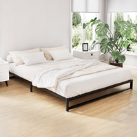 Bed Frame Queen Size Metal BERU Furniture Kings Warehouse