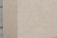 Bed Head King Beige Headboard Upholstery Fabric Tufted Buttons Furniture Kings Warehouse