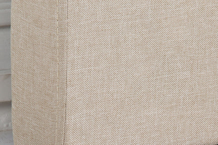 Bed Head King Beige Headboard Upholstery Fabric Tufted Buttons Furniture Kings Warehouse