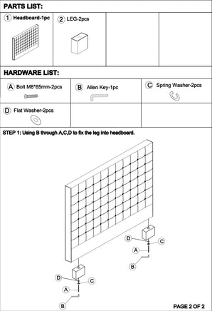Bed Head King Charcoal Headboard Upholstery Fabric Tufted Buttons Furniture Kings Warehouse