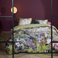 Bedding House Charming Green Cotton Sateen Quilt Cover Set King Home & Garden Kings Warehouse