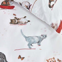 Bedding House Cute Cats Cotton Quilt Cover Set Single Home & Garden Kings Warehouse