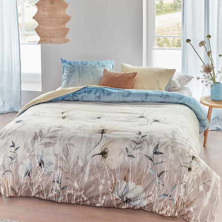 Bedding House Isabelle Light Blue Cotton Sateen Quilt Cover Set King Home & Garden Kings Warehouse
