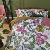 Bedding House Ivy Multi Cotton Quilt Cover Set Queen Home & Garden Kings Warehouse