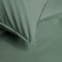 Bedding House Organic Cotton Basic Green Quilt Cover Set King Home & Garden Kings Warehouse