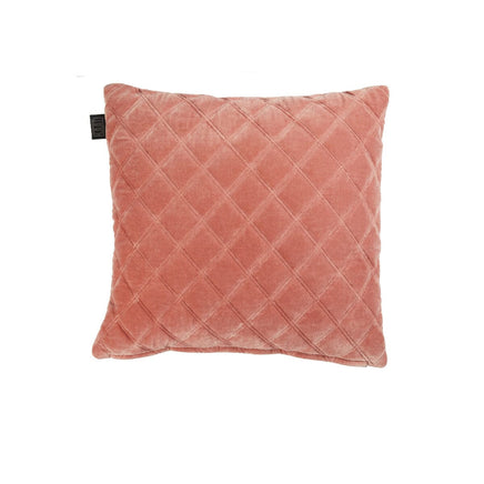 Bedding House Vercors Luxury Cotton Velvet Filled Square Cushion - Pink Home & Garden Kings Warehouse