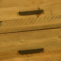 Bedside Table 2 drawers Night Stand Solid Wood Storage Light Brown Colour Furniture Kings Warehouse