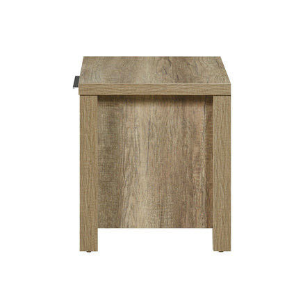 Bedside Table 2 drawers Storage Table Night Stand MDF in Oak Furniture Kings Warehouse