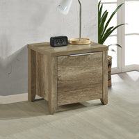 Bedside Table 2 drawers Storage Table Night Stand MDF in Oak Furniture Kings Warehouse