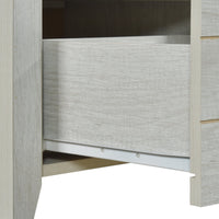 Bedside Table 2 drawers Storage Table Night Stand MDF in White Ash Furniture Kings Warehouse