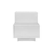 Bedside Tables LED 2 Drawers - REMI White Furniture Kings Warehouse