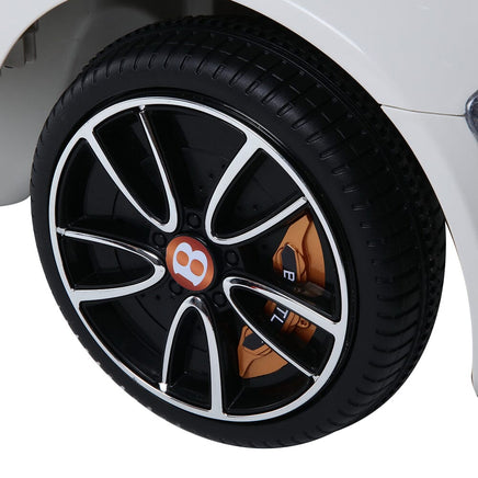 Bentley Kids Ride On Car Licensed Electric Toys 12V Battery Remote Cars White Toy Overstock Sale Kings Warehouse