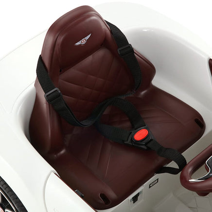 Bentley Kids Ride On Car Licensed Electric Toys 12V Battery Remote Cars White Toy Overstock Sale Kings Warehouse