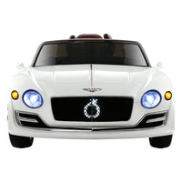 Bentley Kids Ride On Car Licensed Electric Toys 12V Battery Remote Cars White Toy Overstock Sale Kings Warehouse