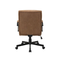 Beverly Home Office Chair In Brown Fabric Kings Warehouse