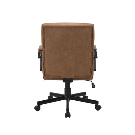 Beverly Home Office Chair In Brown Fabric Kings Warehouse