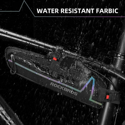 Bike Top or Under Tube Bag Reflective Material Road MTB Mountain Commuter Hybrid Ebike Tourer Scooter Escooter Bag BLACK Rockbros Kings Warehouse