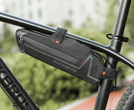 Bike Top or Under Tube Bag Reflective Material Road MTB Mountain Commuter Hybrid Ebike Tourer Scooter Escooter Bag BLACK Rockbros Kings Warehouse
