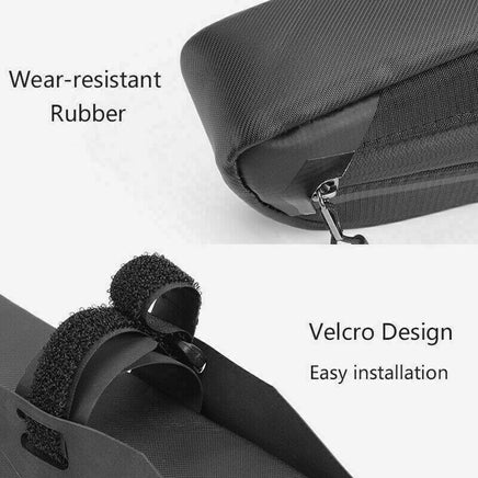 Bike Top or Under Tube Bag Reflective Material Road MTB Mountain Commuter Hybrid Ebike Tourer Scooter Escooter Bag BLACK Rockbros Kings Warehouse