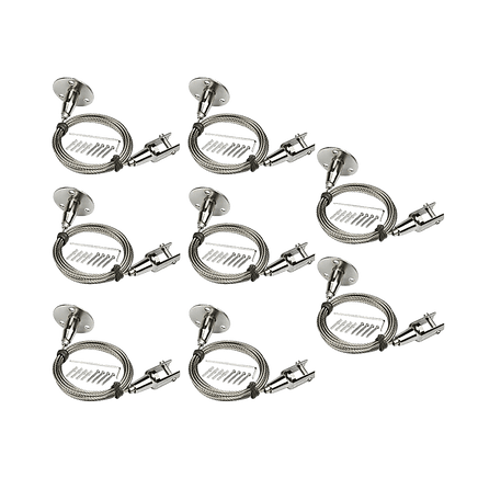 Billboard Hanger Indicator Light Suspension Hook Cable 30kg Load Capacity 8 Pack Furniture Kings Warehouse